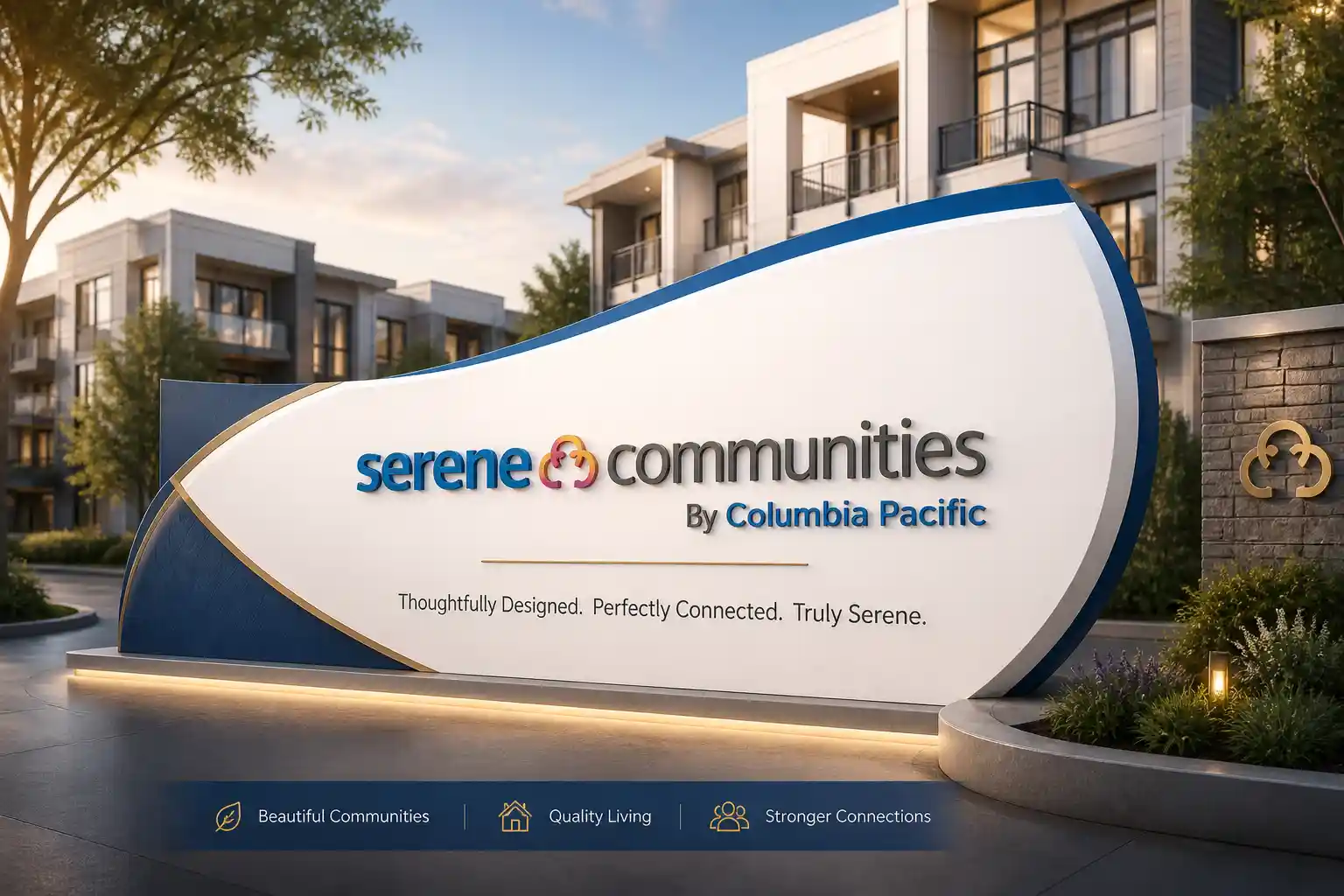Serene Communities official logo for senior living projects in Mysore